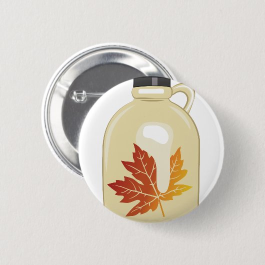 Ahornsirup Button (Vorne & Hinten)