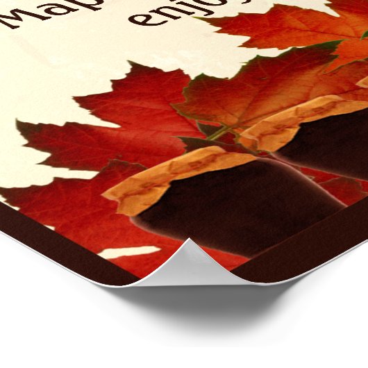 Ahornsirup Country Kitchplakat Poster (Ecke)