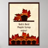 Ahornsirup Country Kitchplakat Poster (Vorne)