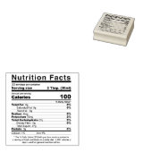 Ahornsirup Editable Nutrition Fakten Briefmarke 20 Gummistempel (Stempel)