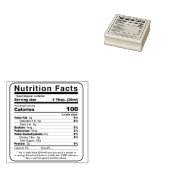 Ahornsirup Editable Nutrition Fakten Briefmarke Gummistempel (Stempel)