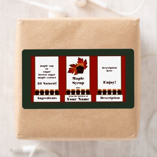 Ahornsirup Etikett 3 (Insitu)