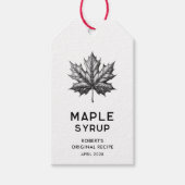 Ahornsirup Geschenkanhänger (Vorderseite)