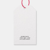 Ahornsirup Geschenkanhänger (Rückseite)