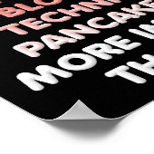 Ahornsirup ist dicker als Wasser-Funny-Poster Poster (Ecke)