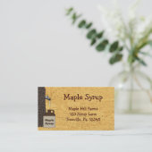 Ahornsirup Jug Custom Mapssirup Business Card Visitenkarte (Stehend Vorderseite)