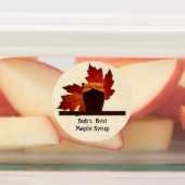 Ahornsirup - Lebensmittelkennzeichnung Etiketten (Befestigt)