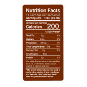 Ahornsirup Nutrition Neueste FDA-Verordnungen (Vorne)