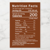 Ahornsirup Nutrition Neueste FDA-Verordnungen Lebensmitteletikett (Einzelnes Label)