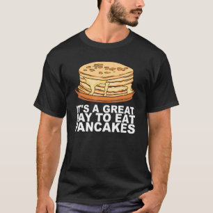 Ahornsirup Pfannkuchen Frühstücksdesign für einen T-Shirt
