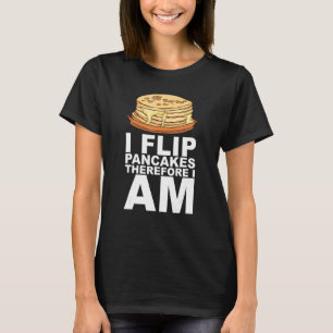 Ahornsirup-Pfannkuchen-Frühstücksdesign für einen T-Shirt