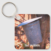 Ahornsirup Sap-Eimer Art Personalisiert Schlüsselanhänger (Vorderseite)