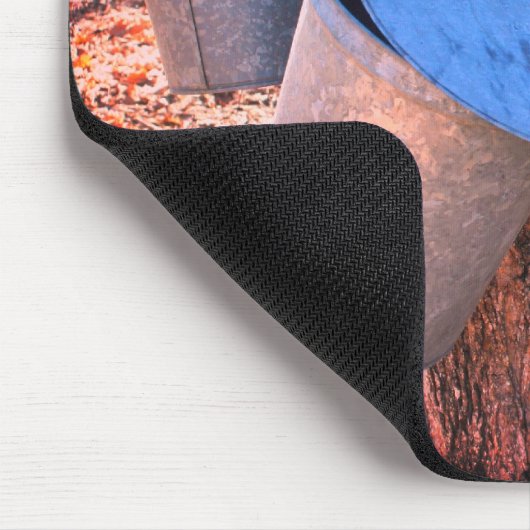 Ahornsirup Sap Eimer Natur Mousepad (Ecke)