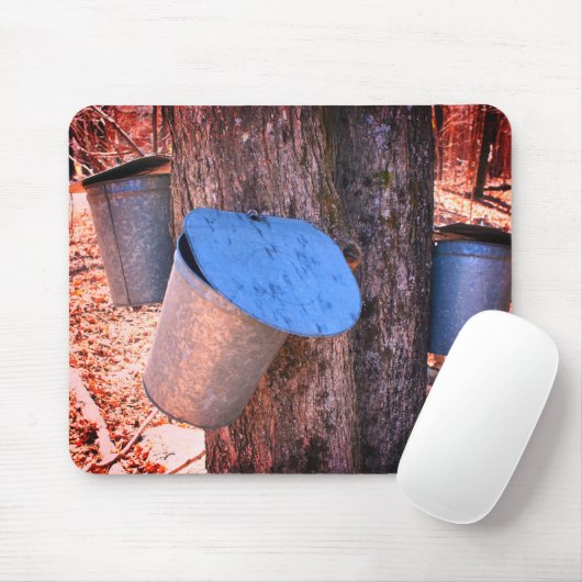 Ahornsirup Sap Eimer Natur Mousepad (Mit Mouse)