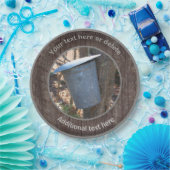 Ahornsirup Sap-Eimer Naturetikum Personalisiertes Pappteller (Party)