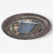 Ahornsirup Sap-Eimer Naturetikum Personalisiertes Pappteller (Schrägansicht)