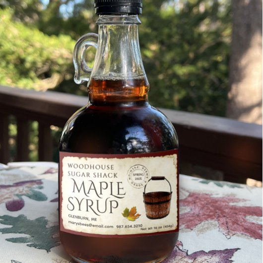 Ahornsirup-Sap-Eimer-Paket 3" x 2"-Etikett Lebensmitteletikett