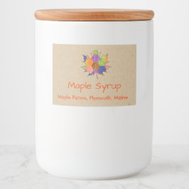 Ahornsirup-Scanlabel Lebensmitteletikett