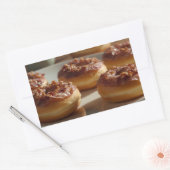 Ahornsirup-Speck-Donuts Rechteckiger Aufkleber (Umschlag)
