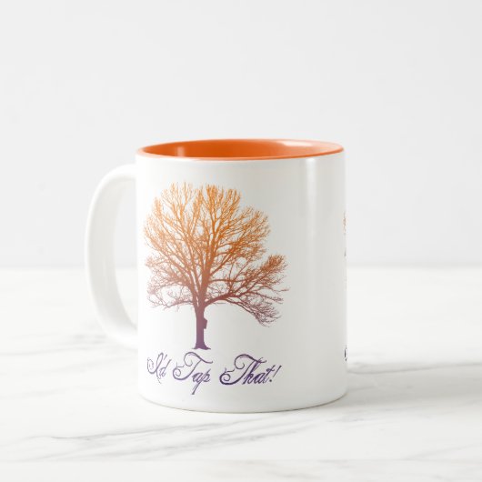 Ahornsirup Tree Zweifarbige Tasse (Vorderseite Links)
