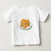 Ahornsirup und Pfannkuchen Baby T-shirt (Vorderseite)