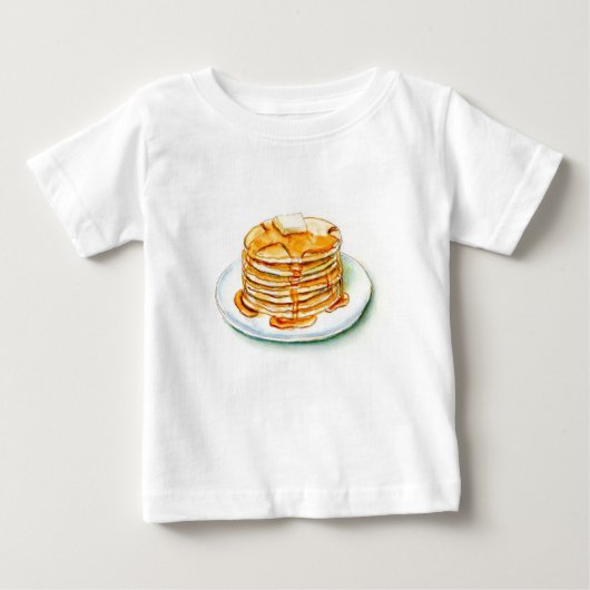Ahornsirup und Pfannkuchen Baby T-shirt (Vorderseite)