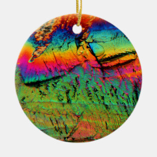 Ahornsirup unter einem Mikroskop Keramikornament