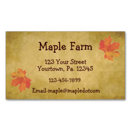 Ahornsirup-Visitenkarte-Magnet Magnetische Visitenkarte