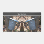 Ahornsirup Zucker Sap Eimer auf Baum Personalisier Schreibtischunterlage (Vorderseite)