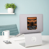 Ahornsirup-Zuhause bearbeitet Aufkleber (Laptop auf Schreibtisch)