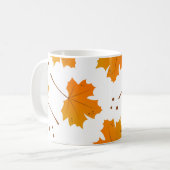 Ahornspiegel: Cartoon Herbstleaves Kaffeetasse (Vorderseite Links)