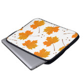 Ahornspiegel: Cartoon Herbstleaves Laptopschutzhülle (Vorne Knopf)