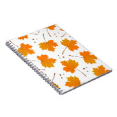 Ahornspiegel: Cartoon Herbstleaves Notizblock (Rechte Seite)