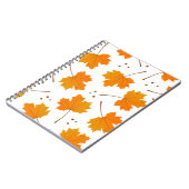 Ahornspiegel: Cartoon Herbstleaves Notizblock (Linke Seite)