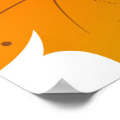 Ahornspiegel: Cartoon Herbstleaves Poster (Ecke)