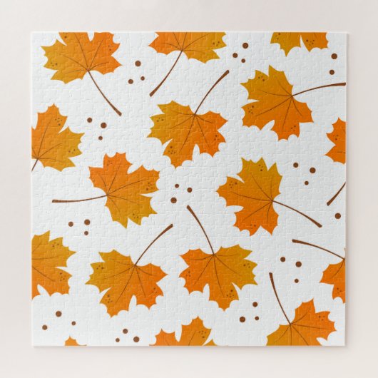Ahornspiegel: Cartoon Herbstleaves Puzzle (Horizontal)