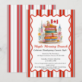 Ahornvormittagsbrunch | 3D Dollhouse Pancake Einladung