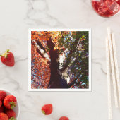 Ahornwald Blätter Herbst botanisch Serviette (Beispiel)