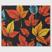 Ahornzauber: Design des Autumn Leaf Geschenkpapier (Flach)