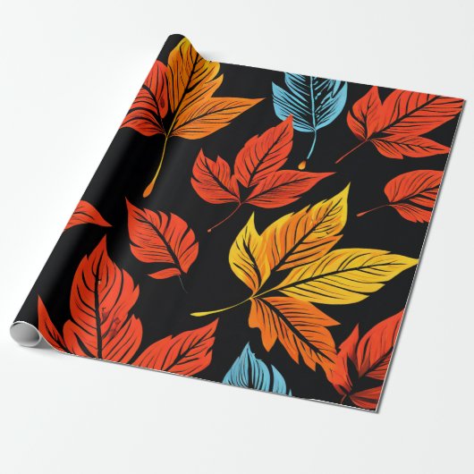 Ahornzauber: Design des Autumn Leaf Geschenkpapier (Ungerollt)