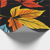 Ahornzauber: Design des Autumn Leaf Geschenkpapier (Ecke)