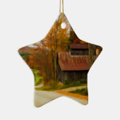 Ahornzuckerhalle in Vermont Fall Keramikornament (Rechts)