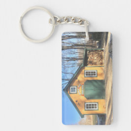 Ahornzuckerhaus auf dem Parmelee-Hof Schlüsselanhänger