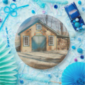 Ahornzuckerhaus Pappteller (Party)