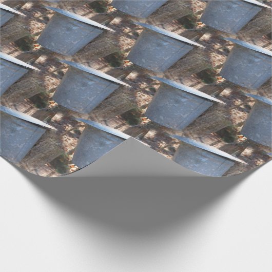 Ahornzuckerkleppmuster Geschenkpapier (Ecke)