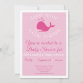 Ahoy A Girl to Enjoy Nautical Baby Dusche Einladung (Vorderseite)