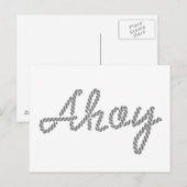 Ahoy aus Papst Postkarte (Vorne/Hinten)