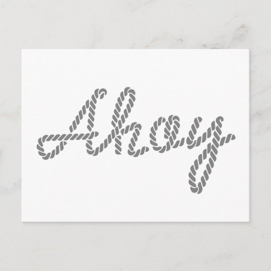 Ahoy aus Papst Postkarte (Vorderseite)