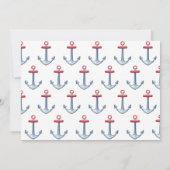 Ahoy Baby Boy Birth Ankündigung (Rückseite)