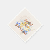 Ahoy! Baby Boy Showpapier Napkins Serviette (Ecke)